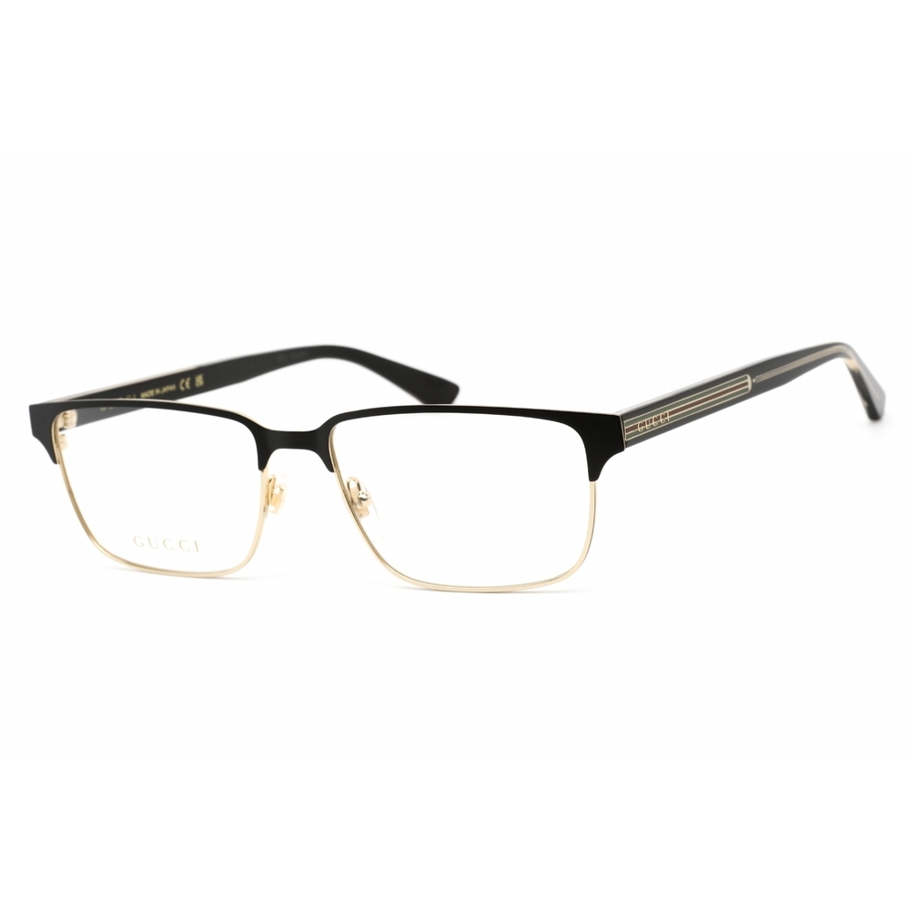 NWT Gucci Gucci GG0383O 004 Gold Black 58mm Eyeglasses - Picture 1 of 2